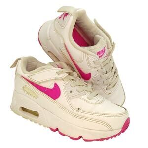 Nike Air Max Nuaxis White/Pink Toddler Sneakers - Size 11C
